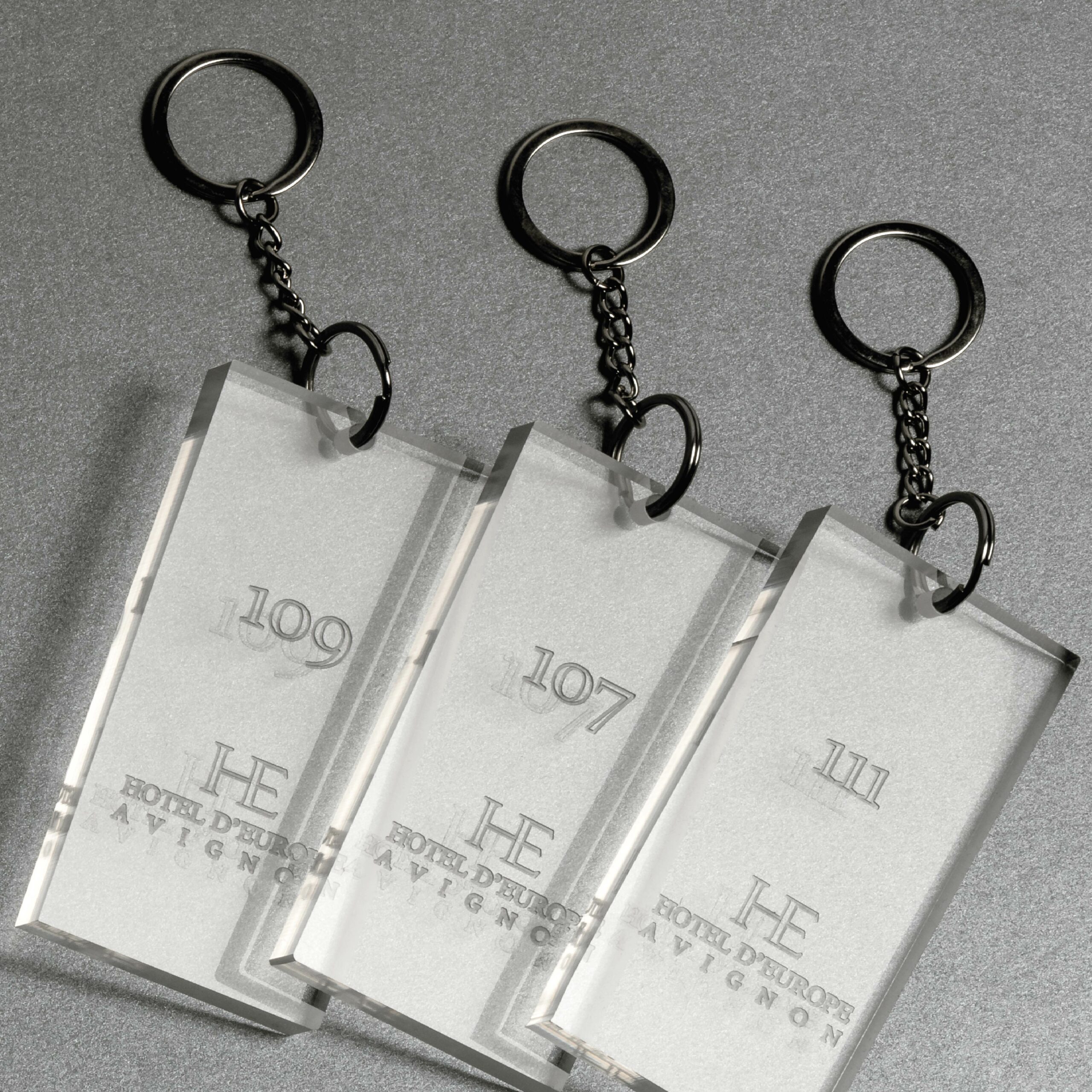 Lot De 40 Porte-clés Vierges Double Face - Idéal Pour Personnaliser Tes Cadeaux, étiquettes De Bagage Ou Projets DIY !